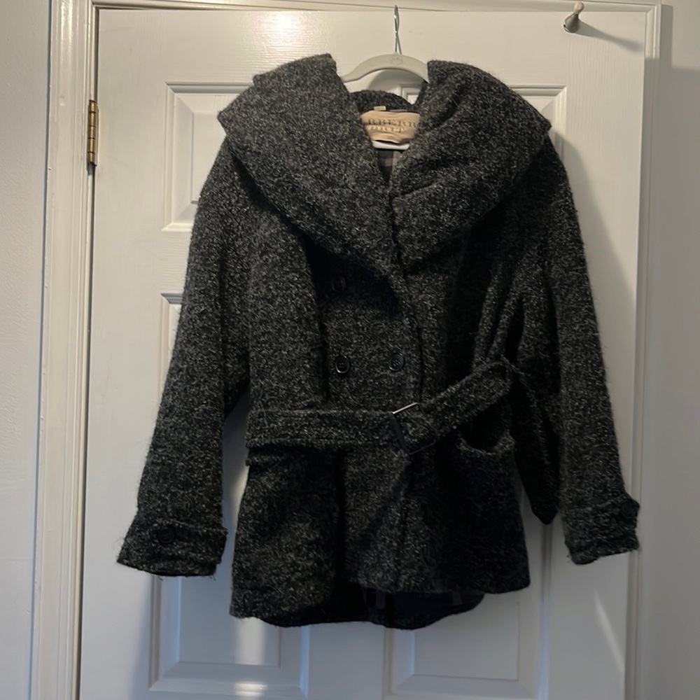 Burberry Womens double-breasted wool blend coat